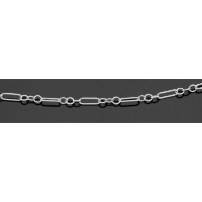 Deco Chain - 20 Inches Long Short Chain w/ Lobster Claw - Sterling Silver - C-DECO-20