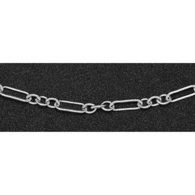 Sterling Silver 30 Heavy Deco Link Chain Necklace Trigger Lobster Claw Clasp - C-DECO-30