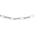 Sterling Silver 40 Heavy Deco Link Chain Necklace Trigger Lobster Claw Clasp