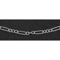 Sterling Silver 36 Heavy Deco Link Chain Necklace Trigger Lobster Claw Clasp
