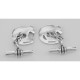 Cuff Links - Cufflinks Horse - Toggle Style - Sterling Silver - CF-52