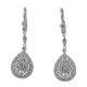 Classic Crystal Drop Earrings - Sterling Silver - E-2062