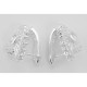 Sparkling Cubic Zirconia Earrings - Sterling Silver - E-415