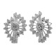 Sparkling Cubic Zirconia Earrings - Sterling Silver - E-415
