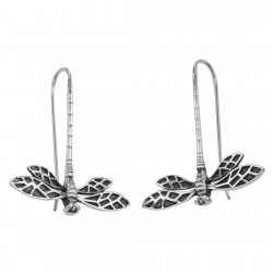 Unique Dragonfly Earrings - Sterling Silver