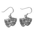 Comedy and Tragedy Earrings - Sterling Silver