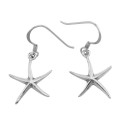 Fun Starfish Earrings - Sterling Silver