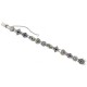 Slide Bracelet Garnet Peridot Citrine Amethyst Blue Topaz 7 3/4 Sterling Silver - B-393