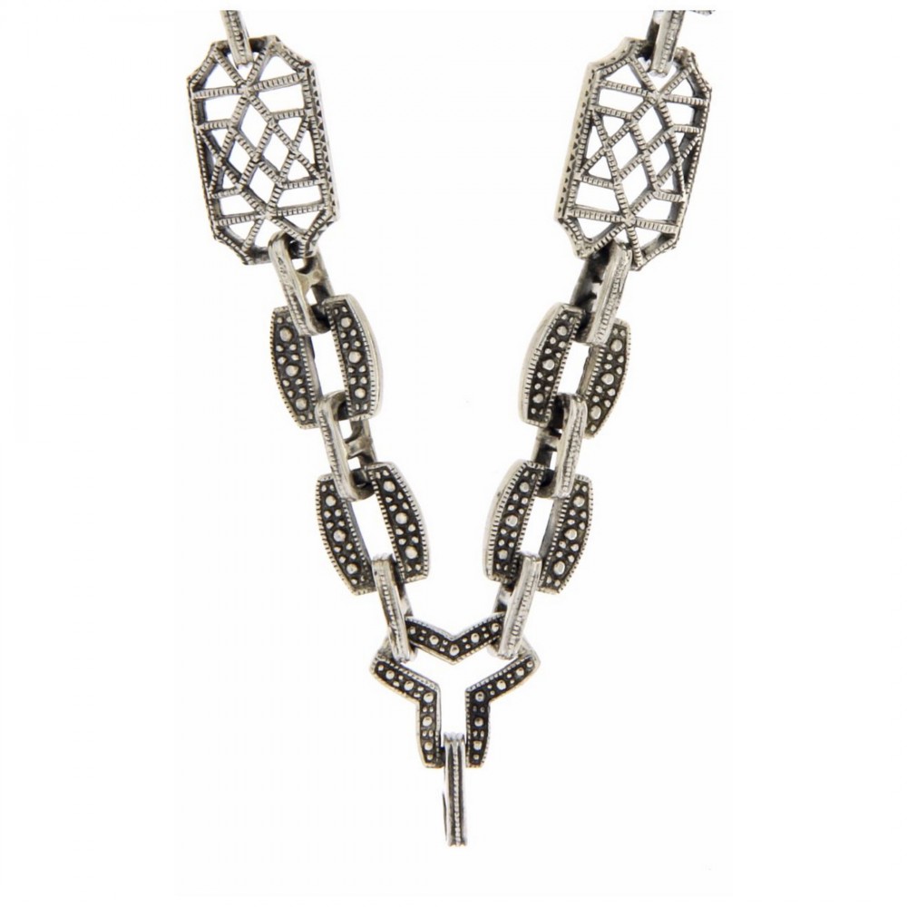 Custom Victorian Style Chain - 18 inches - Sterling Silver - FC-1299