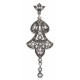 Filigree Fine White Topaz and Pearl Drop Pendant - Sterling Silver - FP-78