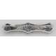 Art Deco Style Amethyst Filigree Bar Pin / Brooch - Sterling Silver - FPN-117-AM