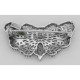 Art Deco Style Filigree Diamond Butterfly Pin - Sterling Silver - FPN-181