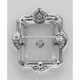 Art Deco Style Camphor Glass Sapphire / Diamond Pin / Brooch / Pendant - FPN-204-SR