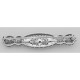 Beautiful Art Deco Style CZ Bar Pin / Brooch in Fine Sterling Silver - FPN-216-CZ