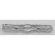 Art Deco Style Emerald and Diamond Pin Brooch in Fine Sterling Silver - FPN-221-E