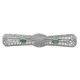 Art Deco Style Emerald and Diamond Pin Brooch in Fine Sterling Silver - FPN-221-E
