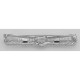 Art Deco Style Blue Sapphire / Diamond Pin Brooch Fine Sterling Silver - FPN-221-S