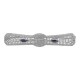 Art Deco Style Blue Sapphire / Diamond Pin Brooch Fine Sterling Silver - FPN-221-S