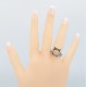 Art Deco Semi Mount Filigree Ring will hold 12x15mm Barrel Shape Gemstone - Sterling Silver - FR-101-SEMI