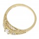 1/4 Carat Diamond Art Deco Style 14kt Yellow Gold Filigree Ring w/ 2 Diamonds