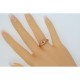 5mm Semi Mount Art Deco Style 14kt Rose Gold Filigree Ring w/ 2 Diamonds - FR-1849-SEMI-RG