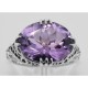 Amethyst Filigree Ring - Sterling Silver - FR-423-AM