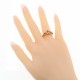 5.5 mm Semi Mount Filigree Ring with Sapphire Gems - 14kt Rose Gold - FR-48-SEMI-RG