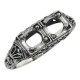 Art Deco Style Semi Mount Filigree Ring - Sterling Silver - FR-699-SEMI