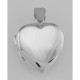 Vintage Style Double Heart Locket Pendant in Fine Sterling Silver - HP-33013