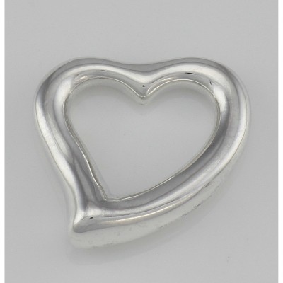 Modern Open Heart Pendant - Small - Sterling Silver - HP-512