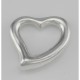 Modern Open Heart Pendant - Small - Sterling Silver - HP-512