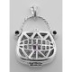 Sterling Silver Amethyst Purse Pendant / Pillbox - HP-59-AM