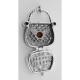 Sterling Silver Garnet Purse Pendant / Pillbox - HP-59-G