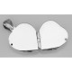 Sterling Silver Heart Locket Engravable - 4 Photo Small Clover - HP-6392-P