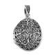 Oval Filigree Vinaigrette Aromatherapy Locket Pendant - Sterling Silver - HP-66497