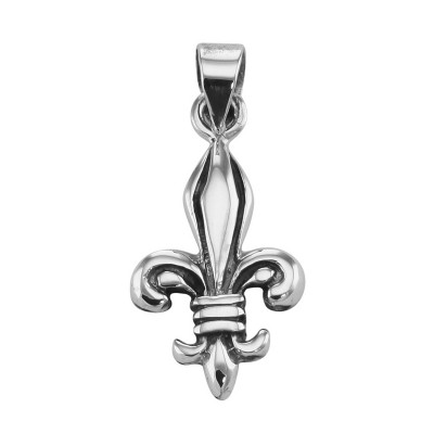 Fleur de Lis Pendant - Sterling Silver - HP-700