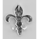 Filigree Fleur de Lis Pendant - Sterling Silver - HP-701