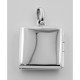 Sterling Silver Filigree Square Rose Locket - HP-812
