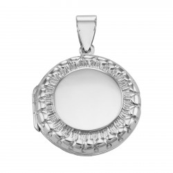 Sterling Silver Antique Style Round Locket