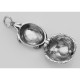 Small Turtle Sterling Silver Locket Box Pendant Tortoise - HP-9073
