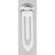 Sterling Silver Bookmark - Engravable Oval - Made Italy - BK-400