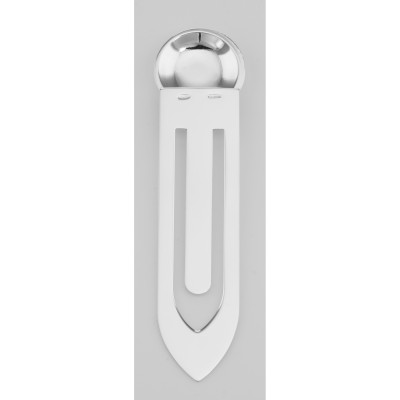 Sterling Silver Bookmark - Engravable Circle Made Italy - BK-401