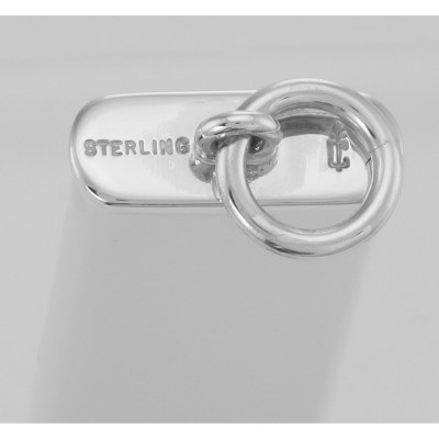 Sterling Silver Whistle Pendant - Made in USA - J-821