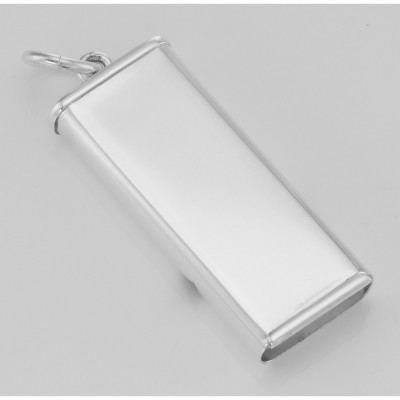 Sterling Silver Whistle Pendant - Made in USA - J-821