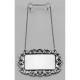 Sterling Silver Blank Engravable Liquor Decanter Label / Tag w/ Victorian Border - LL-100