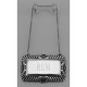 Rum Liquor Decanter Label / Tag - Sterling Silver - LL-503