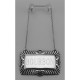 Bourbon Liquor Decanter Label / Tag - Sterling Silver - LL-506