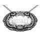 Whiskey Liquor Decanter Label / Tag - Sterling Silver - LL-605