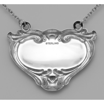 Vodka Liquor Decanter Label / Tag - Sterling Silver - LL-701