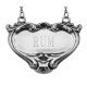 Rum Liquor Decanter Label / Tag - Sterling Silver - LL-703